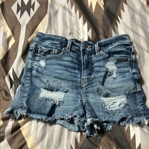 Buckle Blue Distressed Jean Shorts